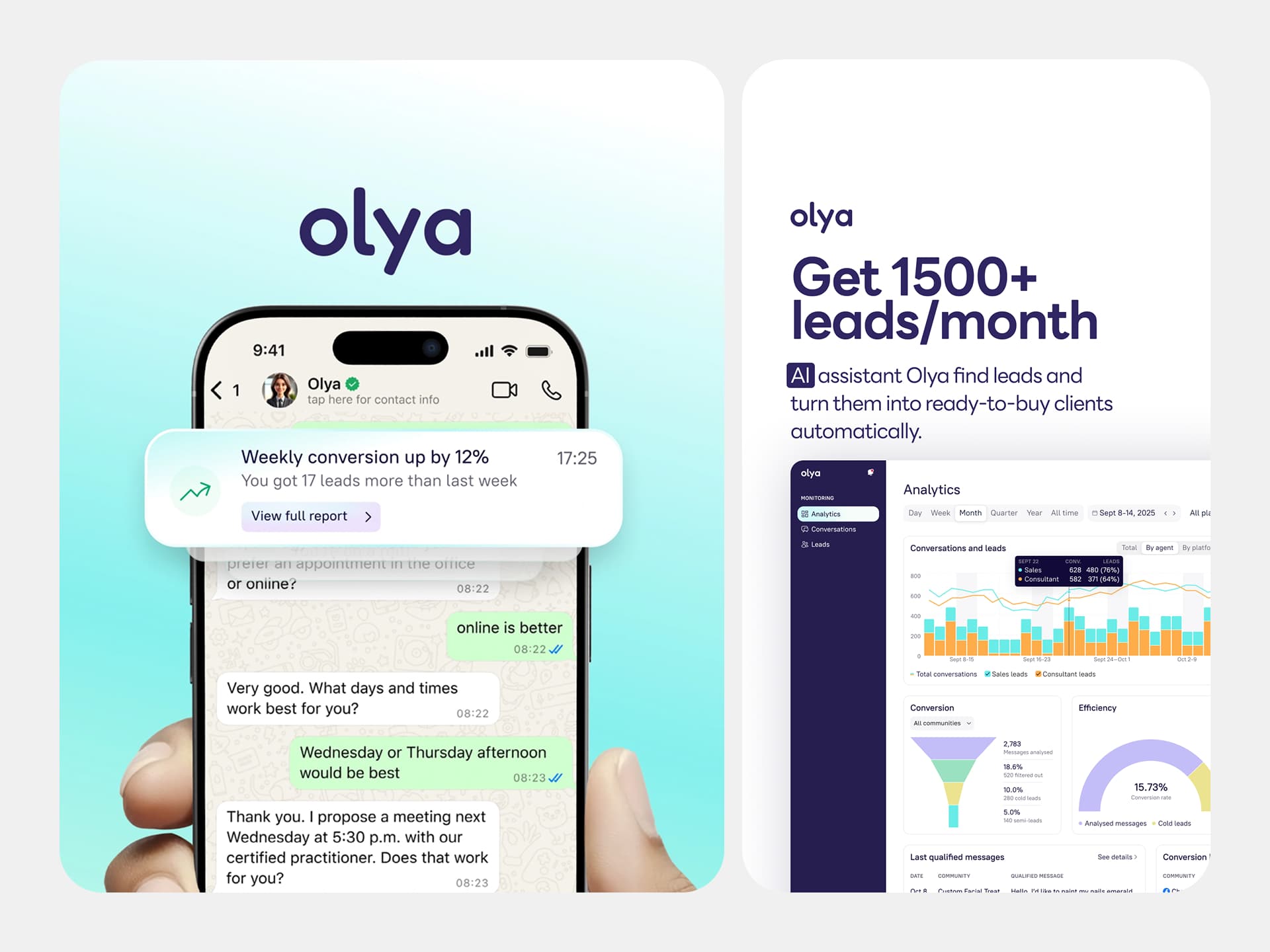 Olya.tech social campaign creative