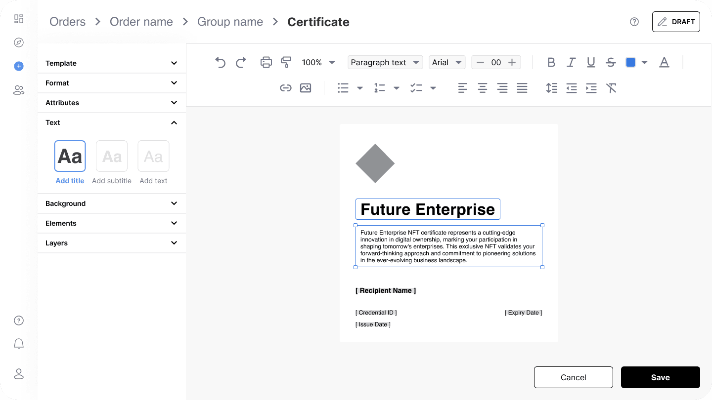 Certificate Builder