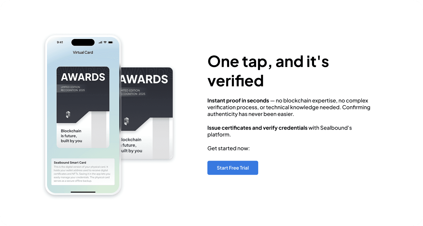 One tap verification