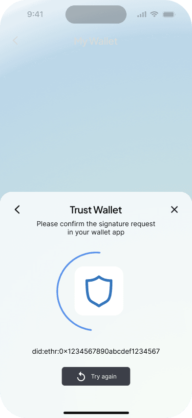 Trust Wallet Confirmation