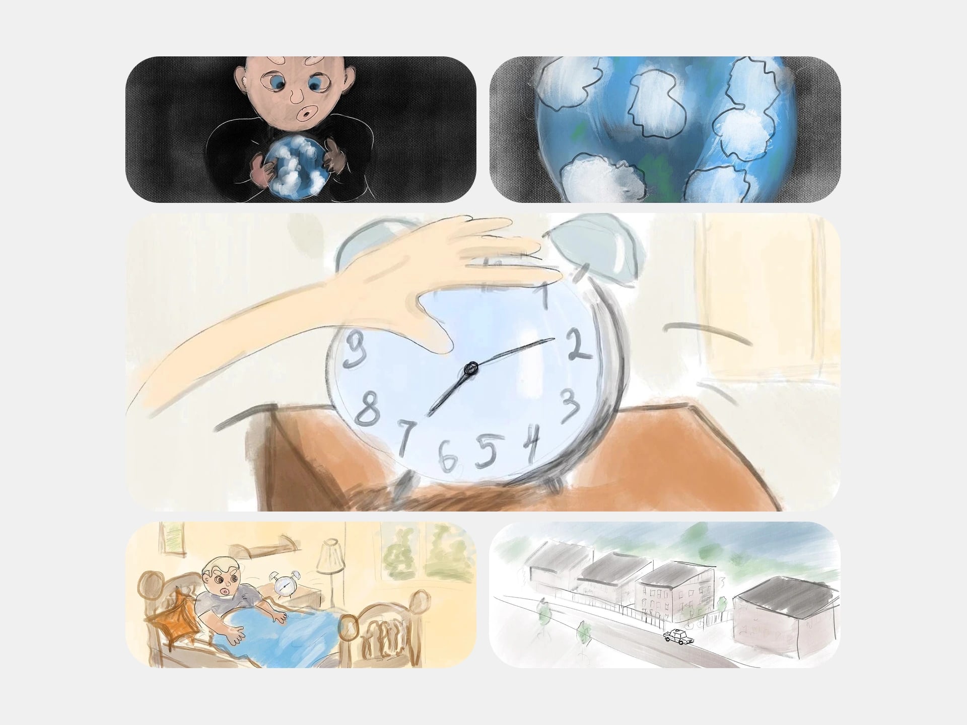 Game cartoon storyboard