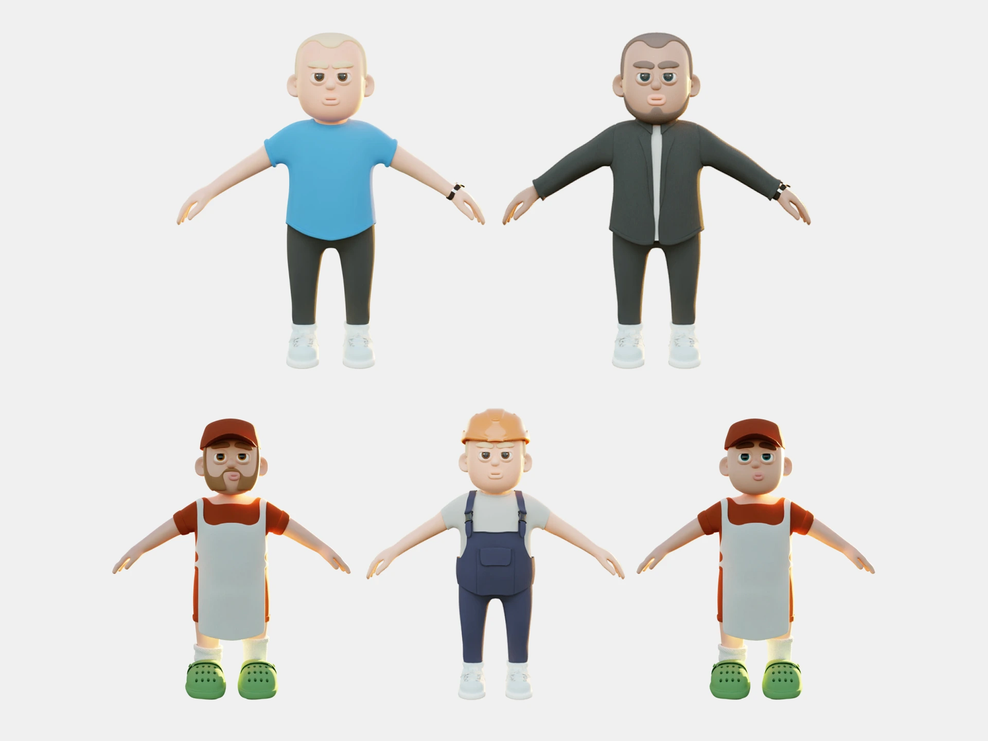 Game cartoon characters