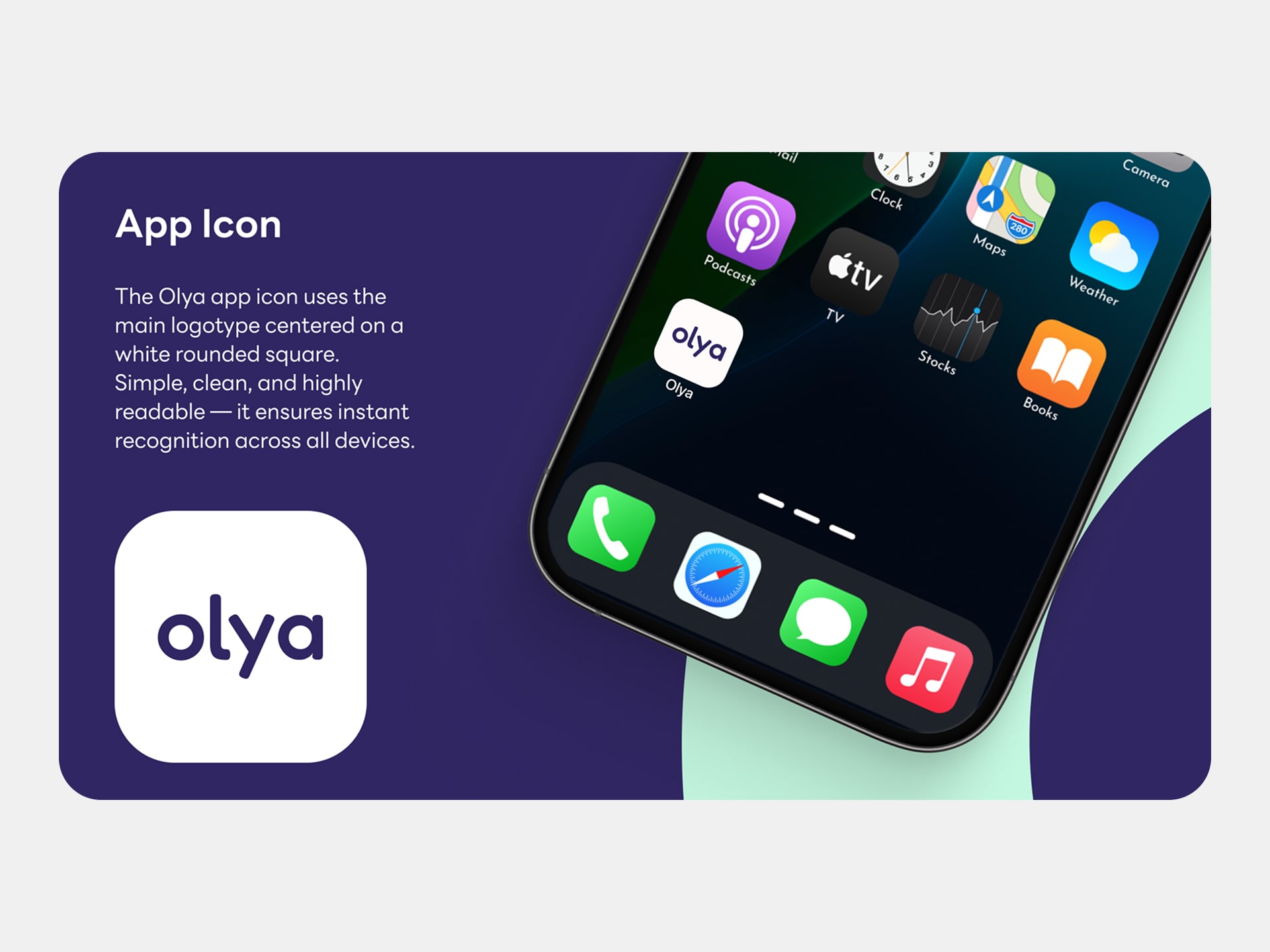 Olya.tech brand system detail